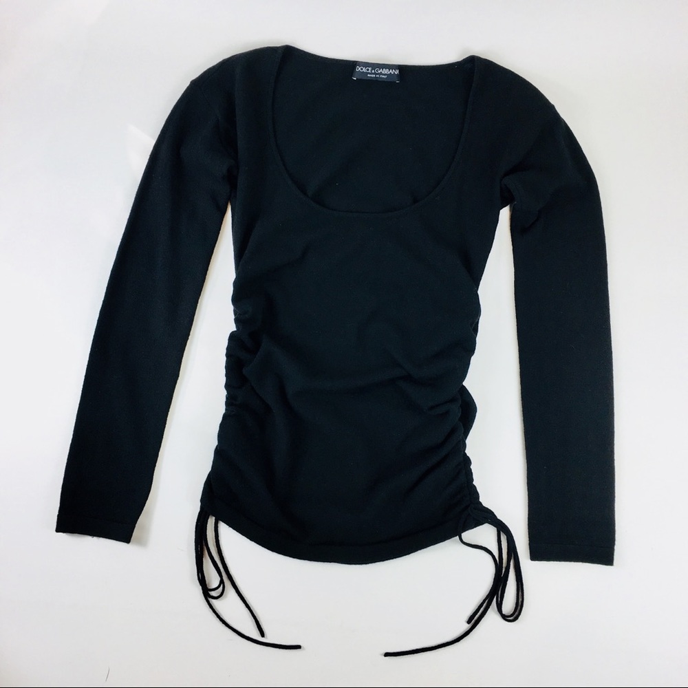 🎉Dolce & Gabbana} Black sweater with drawstrings
